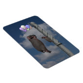 Magnet Flexible Hippopotame volant (Côté Droit)