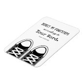 Magnet Flexible Hipster Baskets noirs avec écriture (Côté Gauche)