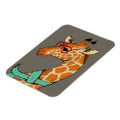 Magnet Flexible Hipster Giraffe (Côté Gauche)