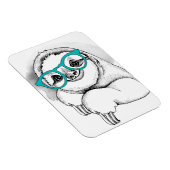 Magnet Flexible Hipster Sloth (Côté Droit)