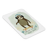 Magnet Flexible Hipster Sloth | Rollin' Avec Mes Jams Lents (Côté Droit)