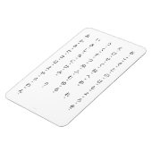 Magnet Flexible Hiragana With Romaji Learn Japanese Characters (Côté Gauche)