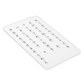 Magnet Flexible Hiragana With Romaji Learn Japanese Characters (Côté Droit)
