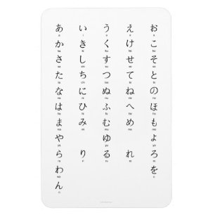 Magnet Flexible Hiragana With Romaji Learn Japanese Characters