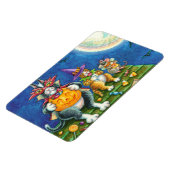 MAGNET FLEXIBLE HISS N'FITZ CHATS, TRICK OU TRAITER FUNNY HALLOWEE (Côté Gauche)