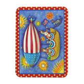 Magnet Flexible HISS N'FITZ CHAUSSURES 4 JUILLET ZEPPELIN Funny Ma (Vertical)