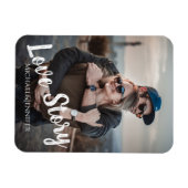 Magnet Flexible histoire d'amour, écriture moderne et design, phot (Horizontal)