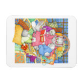 Magnet Flexible HISTOIRE DU LIT 3x4 Aimant flexible - Blanc (Horizontal)