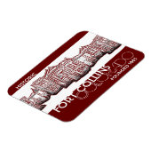 Magnet Flexible Historique Fort Collins Colorado rouge vieux ville (Côté Gauche)