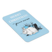 Magnet Flexible Hiver blanc lièvre (Côté Droit)