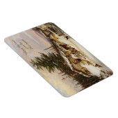 Magnet Flexible Hiver Journal House art aimant texte personnalisé (Côté Droit)