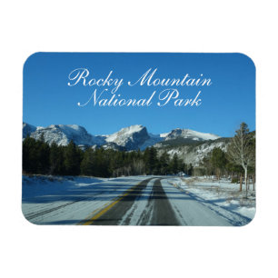 Magnet Flexible Hiver Parc national des Rocheuses Colorado