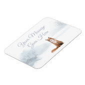 Magnet Flexible Hiver Vacances de Noël Fox Woodland (Côté Gauche)