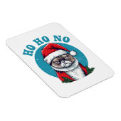 Magnet Flexible Ho ho non - drôle de chat grumpy santa (Côté Droit)