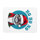 Magnet Flexible Ho ho non - drôle de chat grumpy santa (Horizontal)