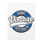Magnet Flexible Hobart australia vintage style logo (Vertical)