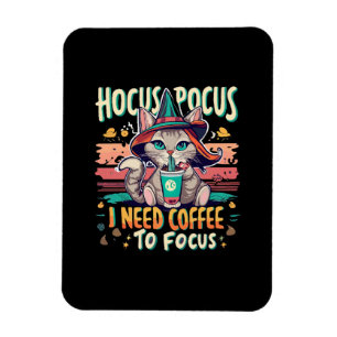 Magnet Flexible Hocus Focus - J'ai besoin de café pour me concentr