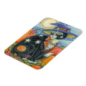 MAGNET FLEXIBLE HOCUS POCUS NOIR CAT WITCH & MOUSE HALLOWEEN (Côté Gauche)