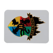 Magnet Flexible HoGWARTS™ Castle Crest House Insigne de fierté (Horizontal)