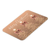 Magnet Flexible Holiday Rose Gold Christmas Trees Greeting  (Côté Gauche)