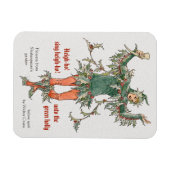 Magnet Flexible Holly man Walter Crane Flowers de Shakespeare (Horizontal)