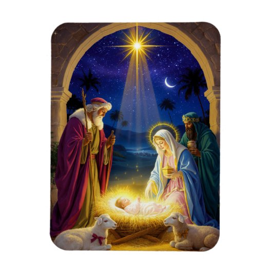 Magnet Flexible Holy Nativity Christmas (Vertical)