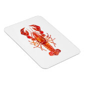 Magnet Flexible Homard polygonal rouge (Côté Droit)