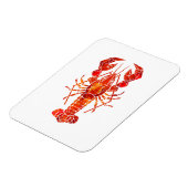 Magnet Flexible Homard polygonal rouge (Côté Gauche)