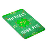 Magnet Flexible Home Bar personnalisé Irish Pub Green (Côté Droit)