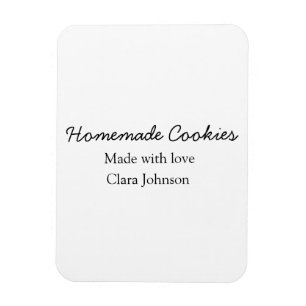 Magnet Flexible Homemade cookiers add your text name custom throw