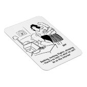 Magnet Flexible Homme analphabète en informatique (Côté Droit)