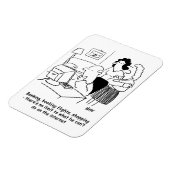 Magnet Flexible Homme analphabète en informatique (Côté Gauche)