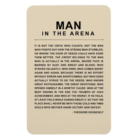 Magnet Flexible Homme Dans L'Arène - Oser Grandement (Vertical)