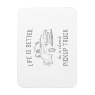 Magnet Flexible Homme de camionnette classique vintage