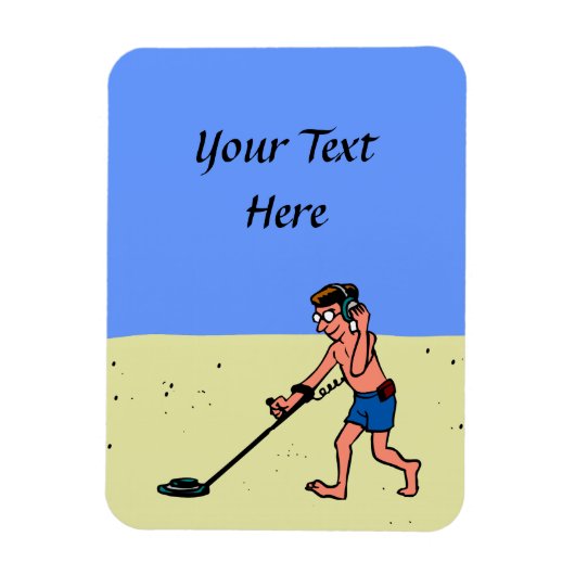 Magnet Flexible Homme Metal Détection Plage (Vertical)