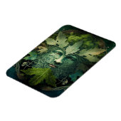 Magnet Flexible Homme vert Mandala Imaginaire Art (Côté Gauche)