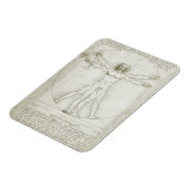 Magnet Flexible Homme vitruvien par Leonardo da Vinci (Côté Gauche)