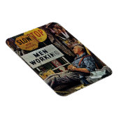 Magnet Flexible Hommes qui travaillent (Côté Droit)