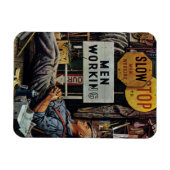 Magnet Flexible Hommes qui travaillent (Horizontal)