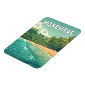 Magnet Flexible Honduras Illustration Travel Art Vintage (Côté Gauche)