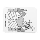 Magnet Flexible Honey Bee revient à sa ruche (Horizontal)