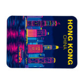 Magnet Flexible Hong Kong Chine Skyline Voyage Souvenir (Horizontal)