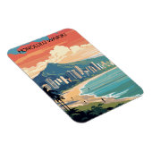 Magnet Flexible Honolulu Waikiki Beach Hawaii Panorama (Côté Droit)