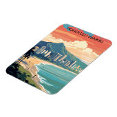 Magnet Flexible Honolulu Waikiki Beach Hawaii Panorama (Côté Gauche)