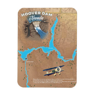 Magnet Flexible Hoover Dam Nevada map