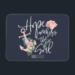 Magnet Flexible Hope Ancres L'âme Floral Religieux<br><div class="desc">Espérons Les Ancres L'Âme Floral Magnet religieux</div>