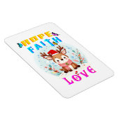 Magnet Flexible Hope Faith Love (Côté Droit)
