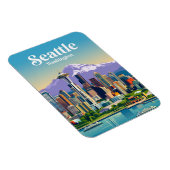 Magnet Flexible Horizon de Seattle États-Unis (Côté Droit)