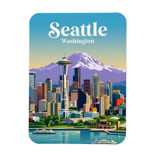Magnet Flexible Horizon de Seattle États-Unis (Vertical)