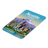 Magnet Flexible Horizon de Seattle États-Unis (Côté Gauche)